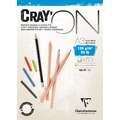 Papier à dessin CRAY'ON CLAIREFONTAINE, 29,7 cm x 42 cm, DIN A3, A3 - 29,7 x 42 cm - 120g/m² - bloc 50 feuilles, 120 g/m², Bloc collé 1 côté
