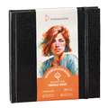 Carnet aquarelle bords frangés Hahnemühle, 14 x 14 cm, 250 g/m²