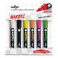 Sets de 6 marqueurs Marbel Darwi, Fluo, Set, 4 mm