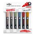 DARWI® Marbel Universalmarker 6er-Sets, 4 mm Rundspitze, Natur, Set, 4 mm