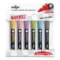 DARWI® Marbel Universalmarker 6er-Sets, 4 mm Rundspitze, Pastellfarben, Set, 4 mm