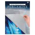 Bloc papier Bergamine Clairefontaine, 24 cm x 32 cm, Bloc collé 1 côté 30 feuilles, 45 g/m²