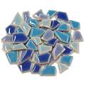 Mosaik Keramik Flip MINI, blau mix, 200 g, ca. 180 Stk.