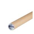 Leniar® Versandhülse / Kartonrohr mit Kunststoffdeckeln, Länge: 30,5 cm, Durchmesser: 60 mm