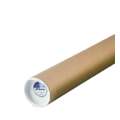 Leniar® Versandhülse / Kartonrohr mit Kunststoffdeckeln, Länge: 55 cm, Durchmesser: 80 mm