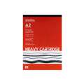 Bloc de dessin Heavy Cartridge Seawhite of Brighton, 42 cm x 59,4 cm, DIN A2, 220 g/m², Bloc collé 1 côté 25 feuilles