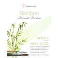 Papier en fibres de bambou HAHNEMÜHLE, 8 cm x 10,5 cm, 8 x 10,5 cm - 265/m², 265 g/m², Bloc collé 2 côtés