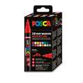 uni POSCA PC-5BR Brush Marker Sets, 16er Set