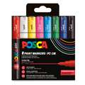 UNI POSCA Marker PC-1MC, 8er-Sets, Grundfarben, Kartonverpackung