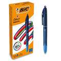 Stylo-bille 4 couleurs Smooth  Bic® édition spéciale, Bleu-noir, Bleu-noir