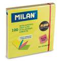 MILAN® Haftnotizen, Fluofarben, 100 Blatt, 76 mm x 76 mm, 3. 76 mm x 76 mm