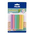 MILAN® palstilina Modelliersticks Set, Inhalt 6 Stück, Pastellfarben