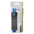 Set de feutres Triplus Fineliner 334 Staedtler, Set, 0,3 mm, pointe certie de métal