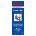 SARAL® Wachsloses Transfer-Papier, farbig, Blau, 5 Bogen je 21,6 cm x 27,9 cm