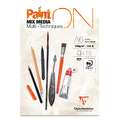Clairefontaine Paint ON, Block (einseitig geleimt), 10,5 cm x 14,8 cm, DIN A6, 250 g/m², Block mit 15 Blatt