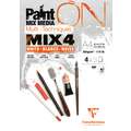 Clairefontaine Paint ON Mix Media MIX4 Block, 12 Blatt, 21 cm x 29,7 cm, DIN A4, Block (einseitig geleimt), 250 g/m²