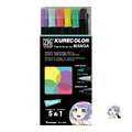 Kuretake ZIG® Cartoonist™ KURECOLOR Fine & Brush for MANGA Sets, Pastell
