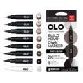 OLO™ Pinselmarker, 8er-Sets, Set, Red Grey