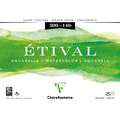 Clairefontaine ETIVAL Aquarellblock, Rau, 18 cm x 24 cm, 300 g/m², rau, Block (vierseitig geleimt)