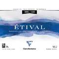 Clairefontaine ETIVAL Aquarellblock, Feinkorn, 30 cm x 40 cm, 300 g/m², fein, 4-seitig geleimter Block mit 10 Blatt