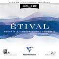 Bloc de Papier ETIVAL CLAIREFONTAINE, grain fin, 24 cm x 24 cm, 300 g/m², fin, Bloc de 25 feuilles