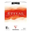 Clairefontaine Aquarellpapier ETIVAL, 300 g/m², 10 Blatt, 21 cm x 29,7 cm, DIN A4, Block (einseitig geleimt)