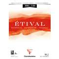 Clairefontaine Aquarellpapier ETIVAL, 300 g/m², 10 Blatt, 29,7 cm x 42 cm, DIN A3, Block (einseitig geleimt)