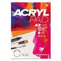 Bloc Acrylpad Clairefontaine, 29,7 cm x 42 cm, DIN A3, 285 g/m², 1. Blocs de 15 feuilles