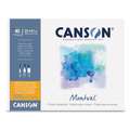 Bloc aquarelle Montval de CANSON®, 200 g/m², 32 cm x 41 cm, 200 g/m², fin, Bloc de 40 feuilles, collé au côté long