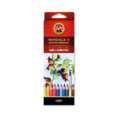 Crayons de couleur aquarellables KOH-I-NOOR  Mondeluz, 18 crayons