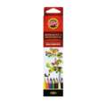 Crayons de couleur aquarellables KOH-I-NOOR  Mondeluz, 6 crayons