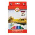 Coffret de crayons de couleur Omega Koh-I-Noor, 12 crayons, Set