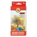 Coffret de crayons de couleur Omega Koh-I-Noor, 18 crayons, Set