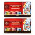 Coffrets en métal de crayons de couleurs Polycolor Koh-I-Noor, 144 crayons, Set