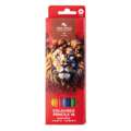 Coffret de crayons de couleurs aquarellables lion Koh-I-Noor, 18 crayons, Set