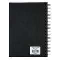 Clairefontaine Goldline Spiral-Skizzenbuch, Hochformat, 14,8 cm x 21 cm, DIN A5, Skizzenbuch, Schwarz, 50 Blatt