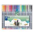 STAEDTLER® triplus® Fineliner-Sets, Set, 0,3 mm, metallgefasste Spitze