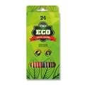 Crayons de couleurs Eco Koh-I-Noor, 24 crayons, Set