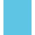Papier de couleur Folia, 300g/qm, 50 x 70 cm, Bleu ciel