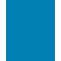Papier de couleur Folia, 300g/qm, 50 x 70 cm, Bleu moyen