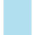 Papier de couleur Folia, 300g/qm, 50 x 70 cm, Bleu glacial