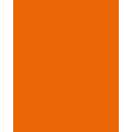 Papier de couleur Folia, 300g/qm, 50 x 70 cm, Orange clair
