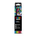 UNI POSCA Farbstifte-Set, 6er Set