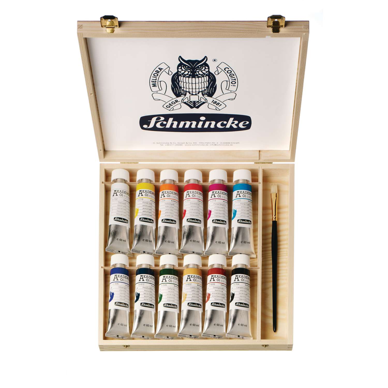 Schmincke AKADEMIE® Ölfarbe Titanweiß – 500 Ml, Feine Künstler-Ölfarbe, Made In Germany