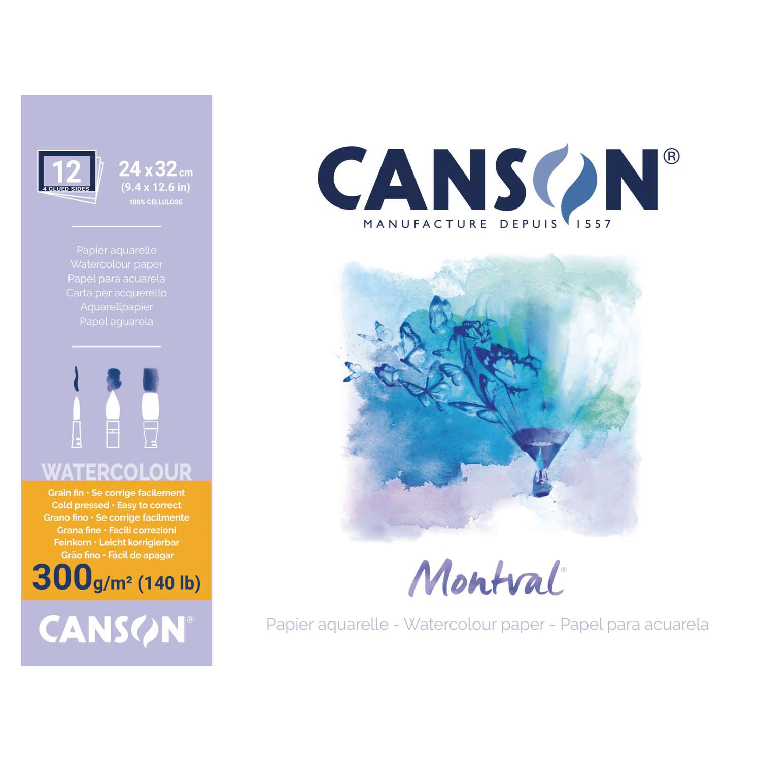 CANSON® Papier Aquarelle Montval®, 300 g/m²