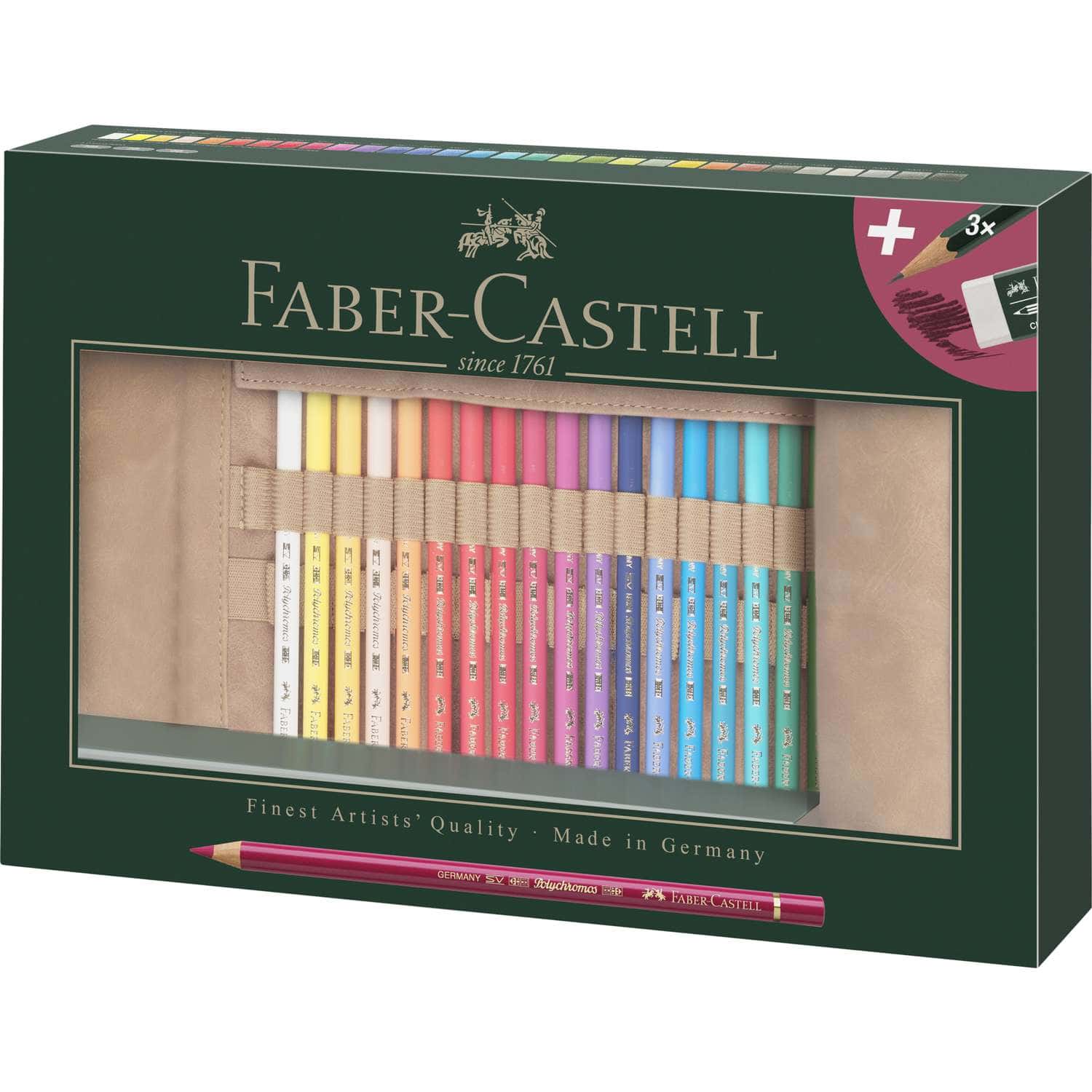 Pochette à rouler de crayons de couleur POLYCHROMOS FABER-CASTELL