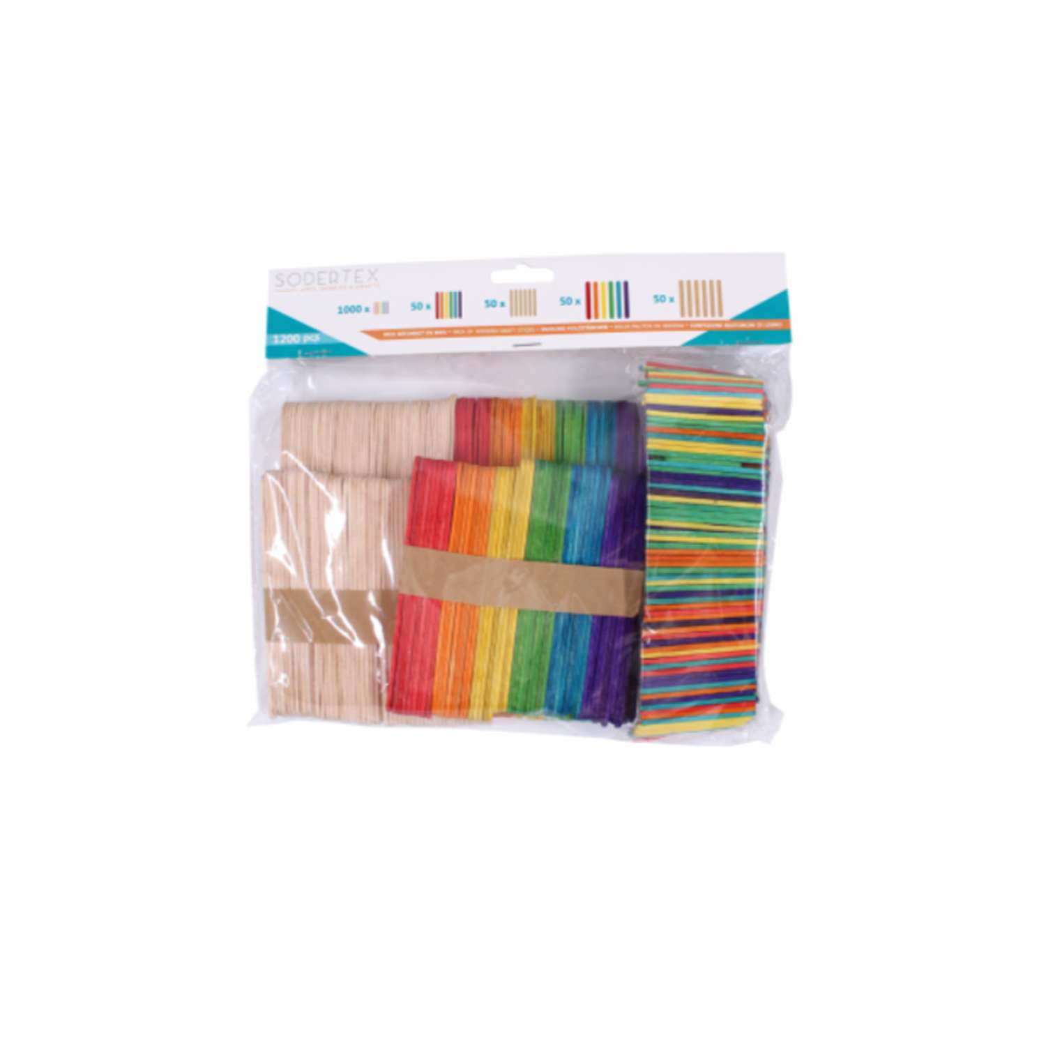 UCEC Lot De 400 Bâtons D'Esquimaux En Bois Multicolores - DIY Enfants Et Cuisine