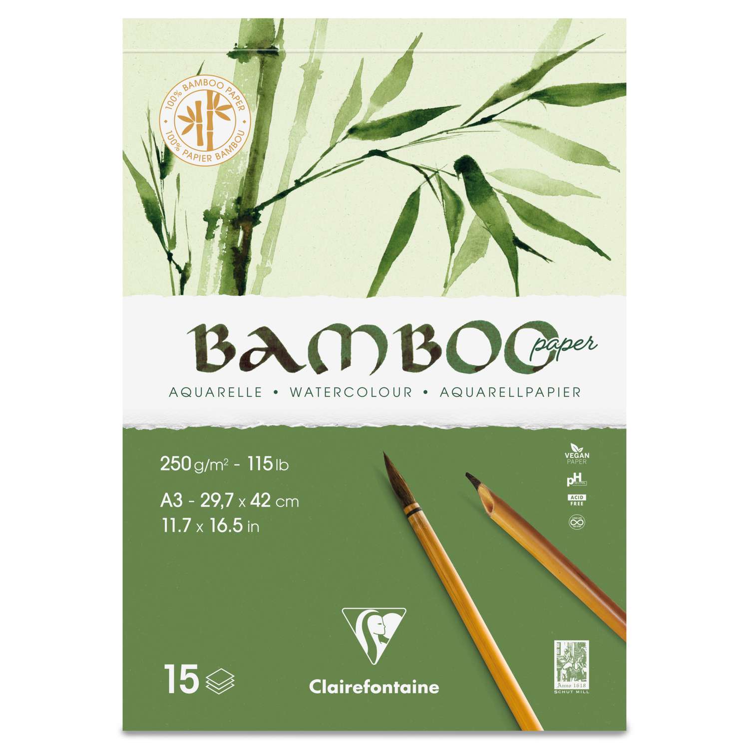 Papier aquarelle BAMBOO Clairefontaine
