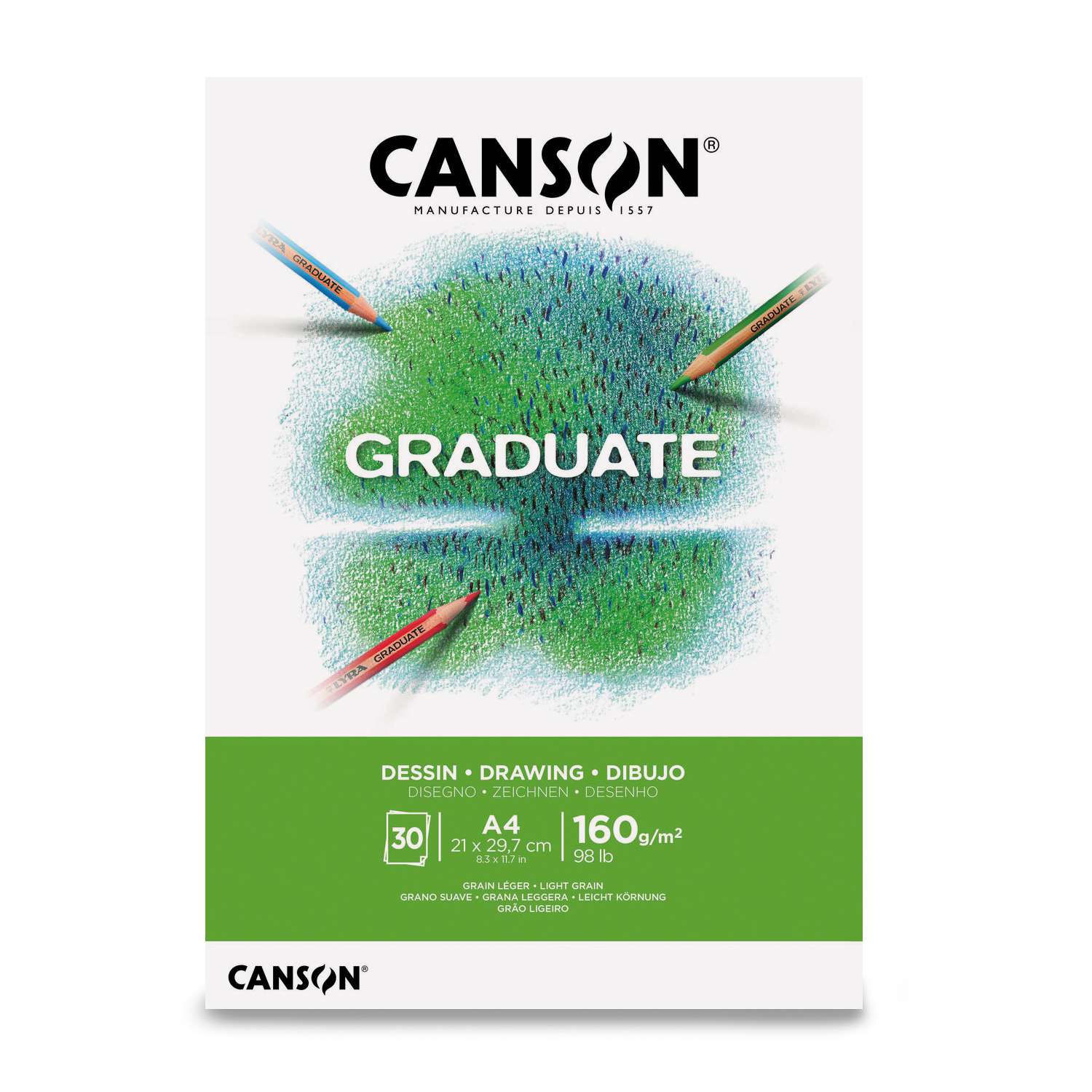 Canson Zeichenblock A4 | 20 Blatt | 240 G/m² | Hochwertiges Papier Für Skizzen & Zeichnungen