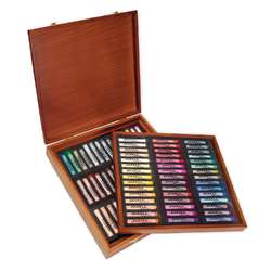 Coffret en bois de pastels JAXELL® extra-fins
